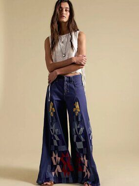 We The Free Kaleidoscope Wide Leg Jeans